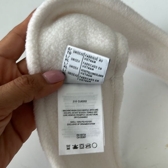 Columbia White Fleece Headband L/XL Unisex logo on the side - Picture 4 of 4